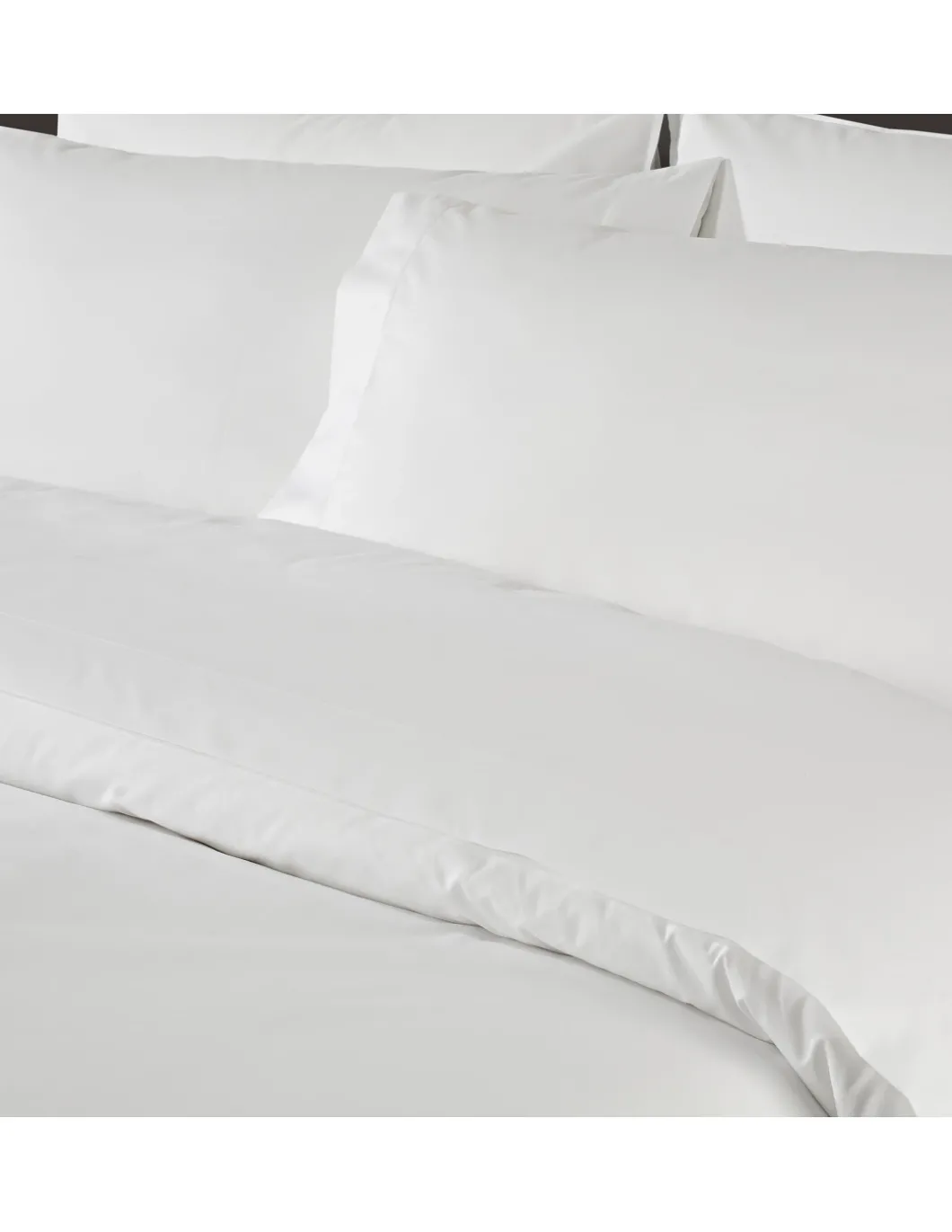 800 Fios - Jogo de lençóis 100% algodão cetim branco