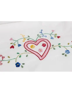 500 Fios - Jogo de lençóis 100% algodão cetim branco - Lenzuola Ricamate