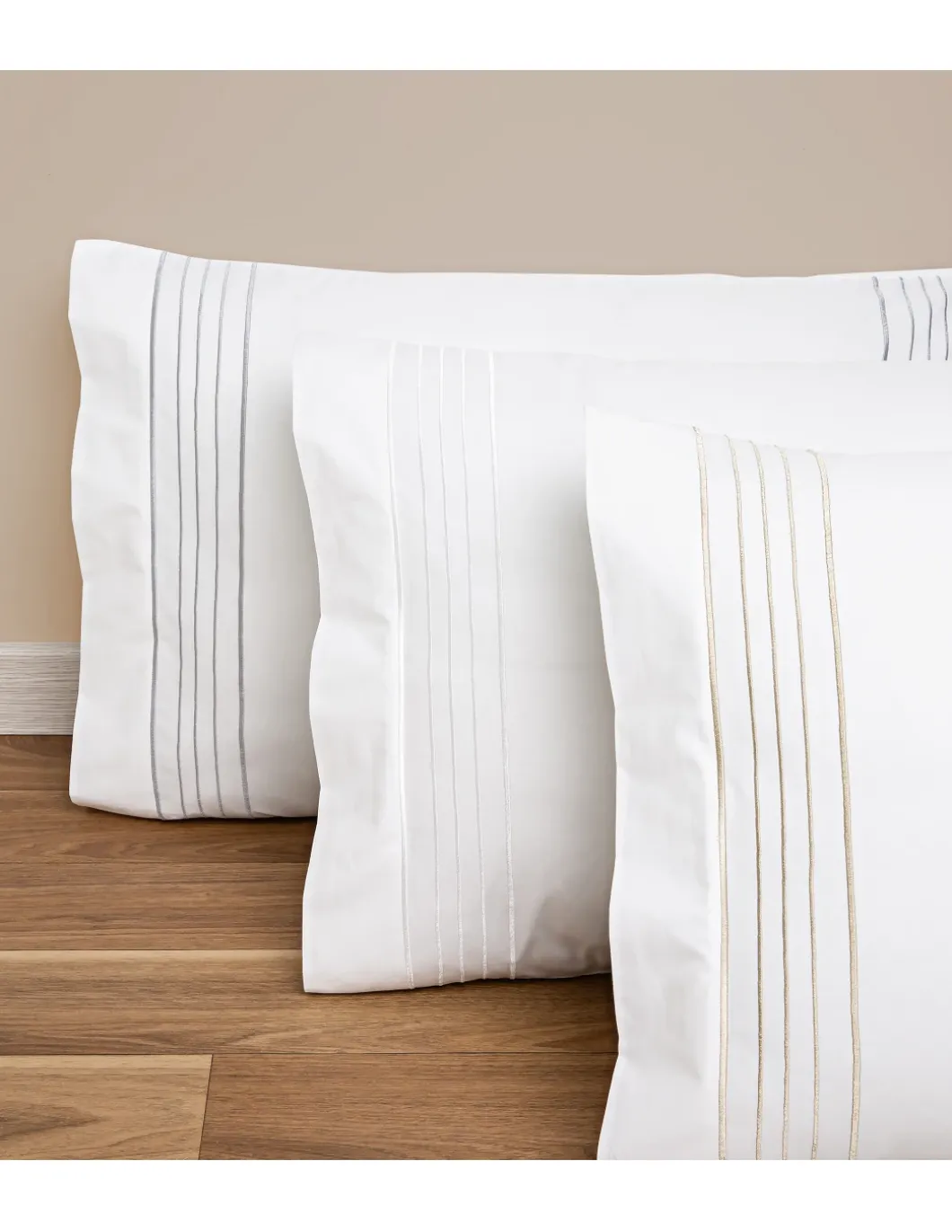 1000 Fios - Jogo de lençóis 100% algodão cetim branco - Rolex