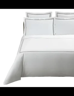 1000 Fios - Jogo de saco P/ Edredão - Tecido 100% algodão cetim branco - Rolinho Duplo