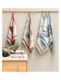 4 Panos de cozinha tela 70x50 cm - Panos cozinha 100% algodão 270 gr.- Salad Lasa Home