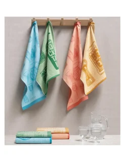 4 Panos de cozinha tela 70x50 cm - Panos cozinha 100% algodão 270 gr.- Drink Lasa Home