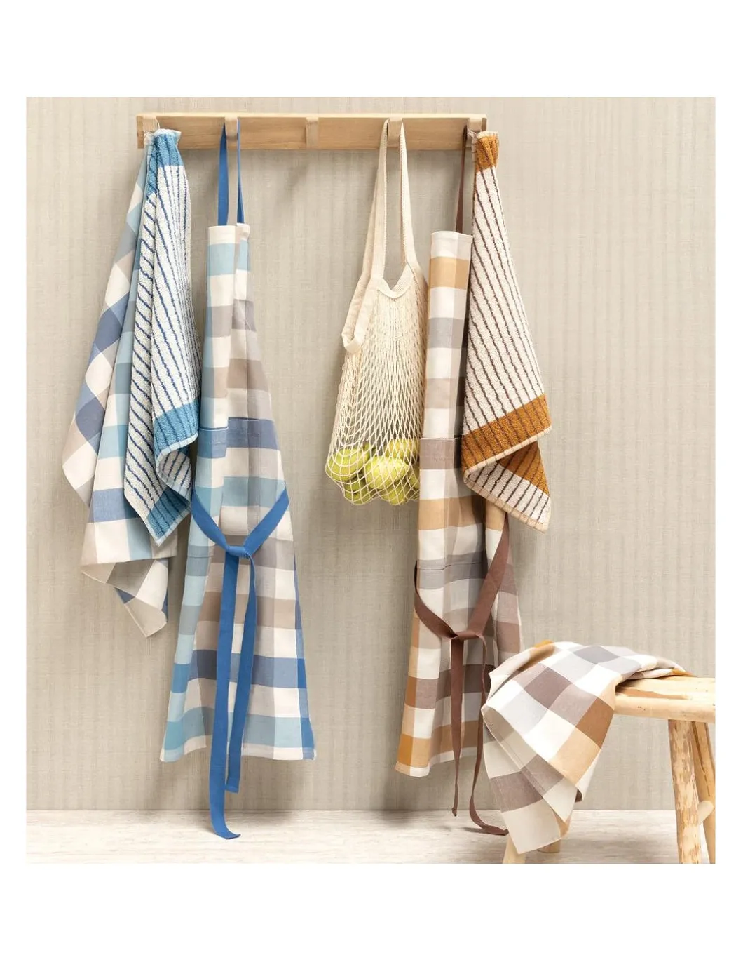 4 Panos de cozinha tela 70x50 cm - Panos cozinha 100% algodão 270 gr.- Terra Lasa Home