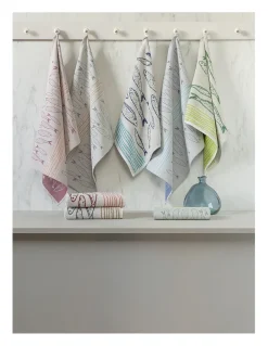 4 Panos de cozinha tela 70x50 cm - Panos cozinha 100% algodão 270 gr.- MARINE Lasa Home