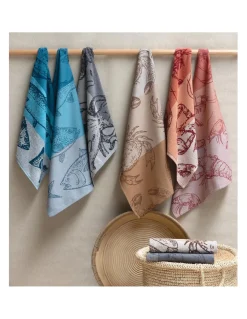 2 Panos de cozinha tela 70x50 cm - Panos cozinha 100% algodão 270 gr.- Atlantic Lasa Home