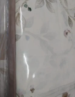 BEGE C/ ROSA Cama 150/160 cm - Jogo lençois 100% algodao percal - ASIAN FLOWER