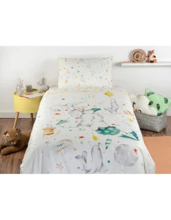 Cama 90/100 cm - Jogo de lençóis 100% algodão orgânico - Ref. Teddy Gamanatura