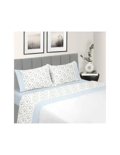 Cama 105 cm - Jogo de lençóis 100% algodão - Casa&Algodão
