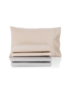 Cama 150x200 cm - 600 Fios - Jogo de lençóis - Tecido 100% algodão cetim