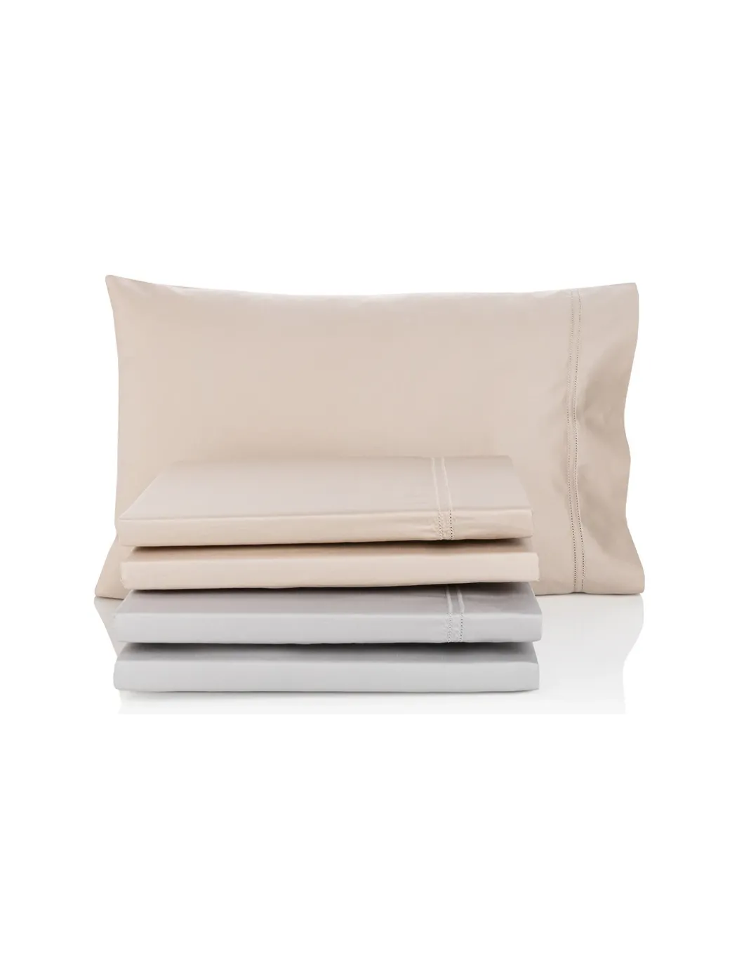 Cama 105x200 cm - 600 Fios - Jogo de lençóis - Tecido 100% algodão cetim