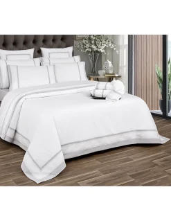 Cama 160x200 cm - 400 fios Jogo de lençóis 100% algodão penteado percal branco