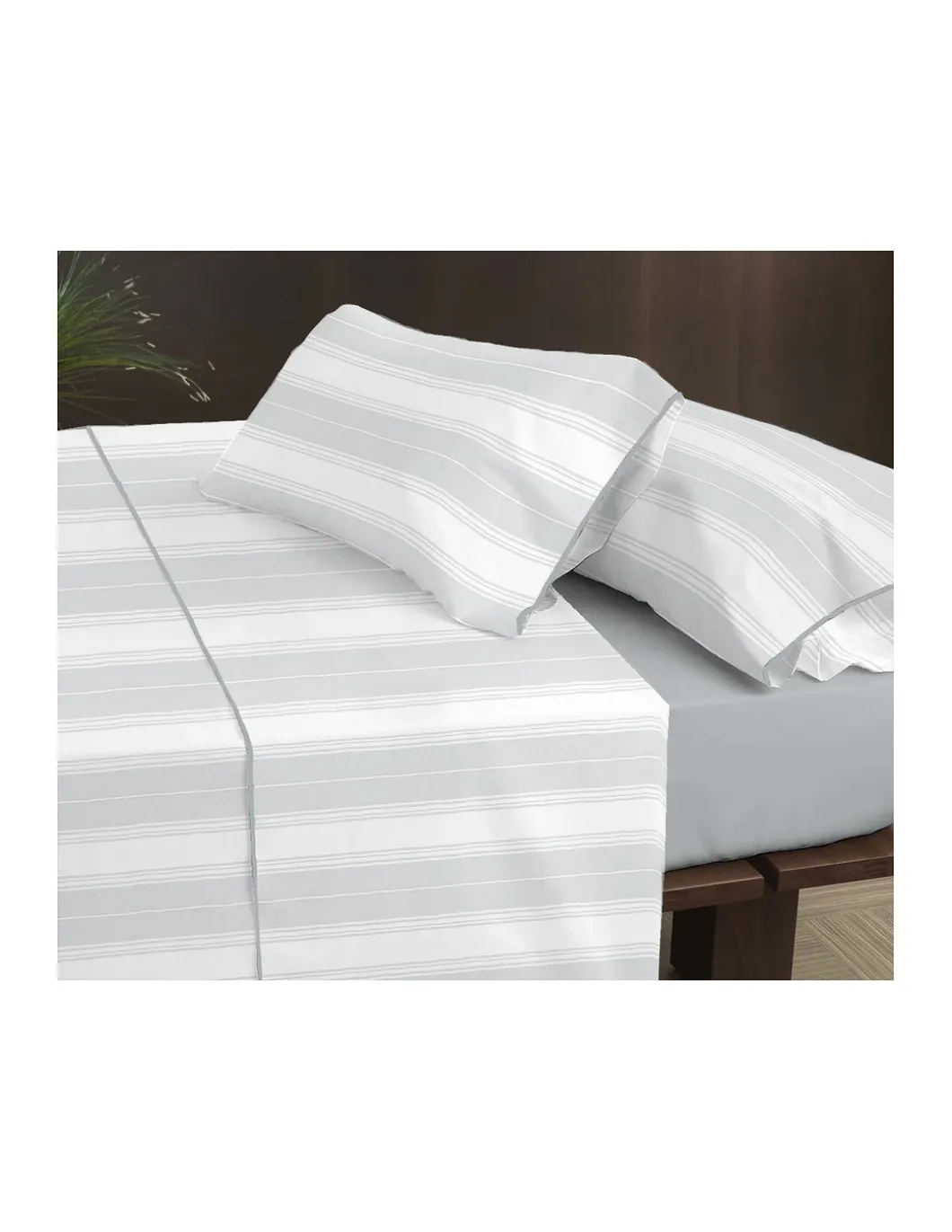 Cama 180x200+30 cm - Jogo de lençóis - Tecido 100% algodão percal 200 fios - Coelima