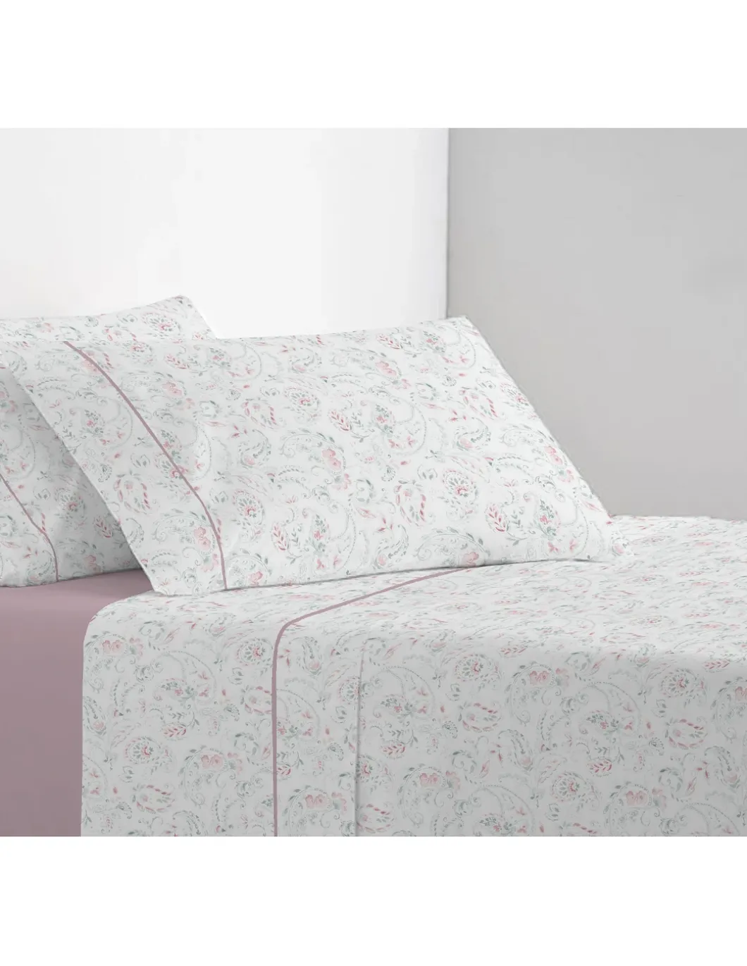 Cama 200x200+30 cm - Jogo de lençóis - Tecido 100% algodão percal 200 fios - Coelima