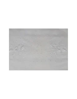 Cama 200x200 cm -Jogo de lençóis bordados da lixa - 100% algodão percal 200 fios