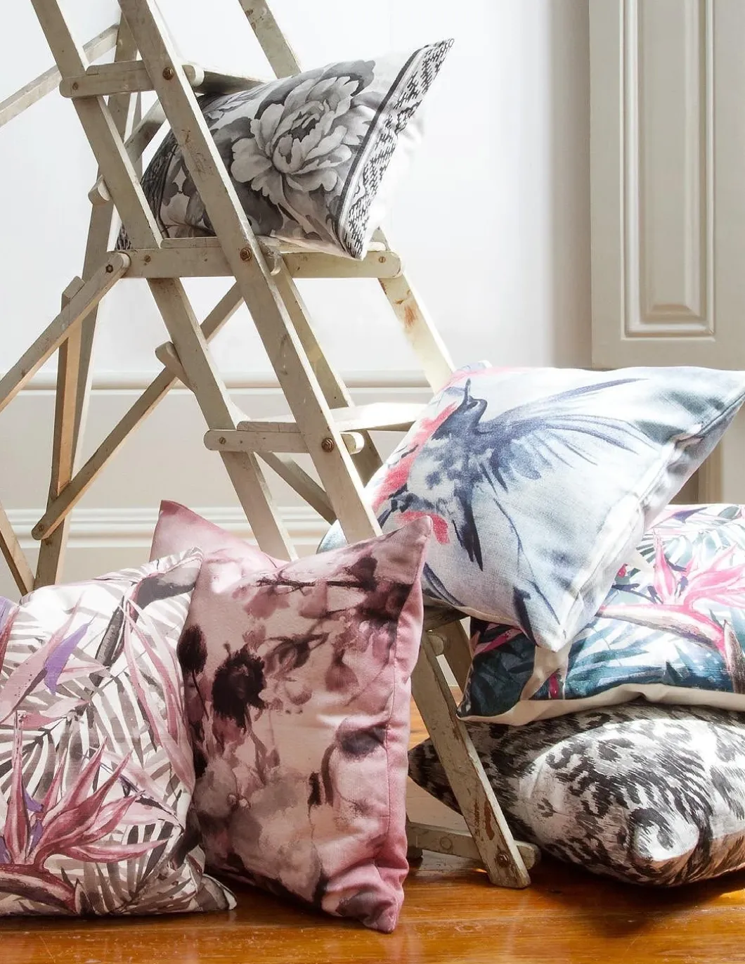 Capa almofada 100% algodão 45x45 cm - Strelizia de Lasa Home