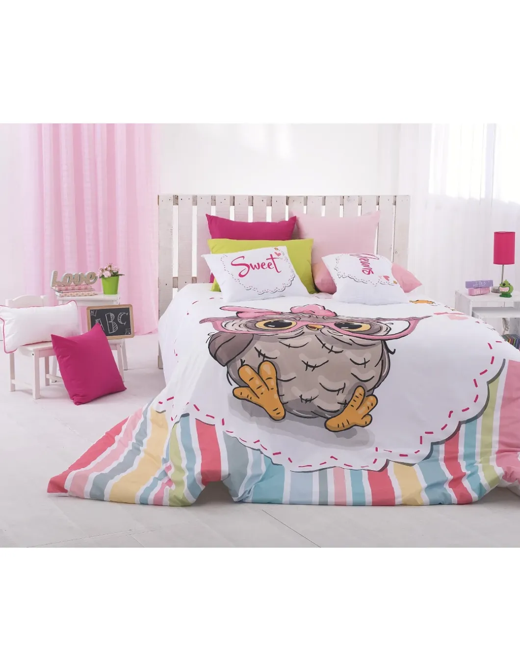 Capa edredom infantil - Capa edredom Leia - Todas as medidas