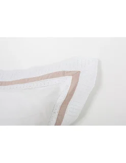 Cetim 500 Fios - Jogos de lençóis cor branco - Premium Roma