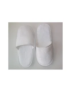 Chinelos de banho para mulher em micro algodão extra suave em branco - Portugal Natura