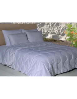 Edredão branco 240x260 algodão cetim 300 fios - Edredon quente inverno 350 gr./m2