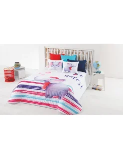 Edredom infantil Elefant - Edredom infantil com almofadas