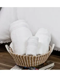 Jogo de 3 toalhas 100% algodão  600 gr./m2  - C/ renda aplicada SEVILLA