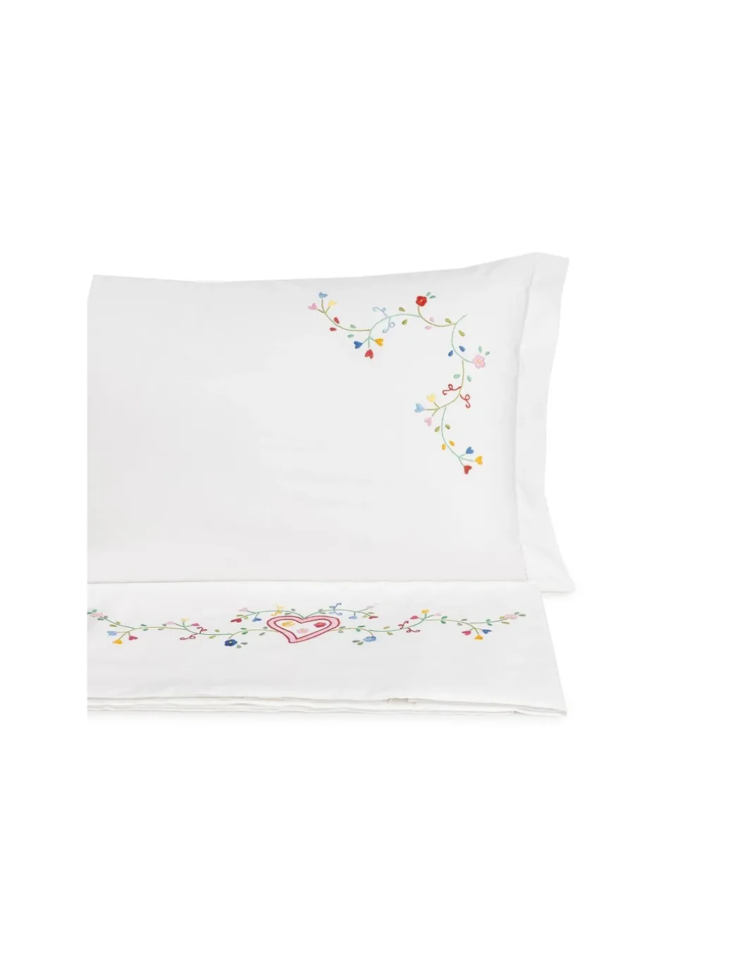 Jogo de lençóis bordados da lixa - 100% algodão percal 200 fios