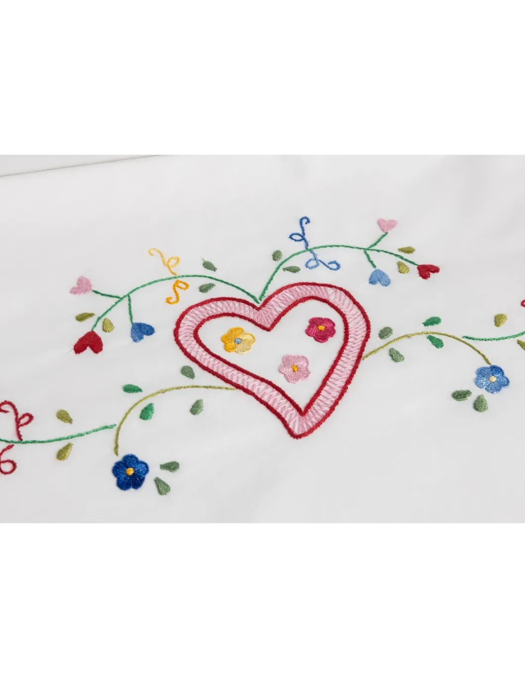 Jogo de lençóis bordados da lixa - 100% algodão percal 200 fios