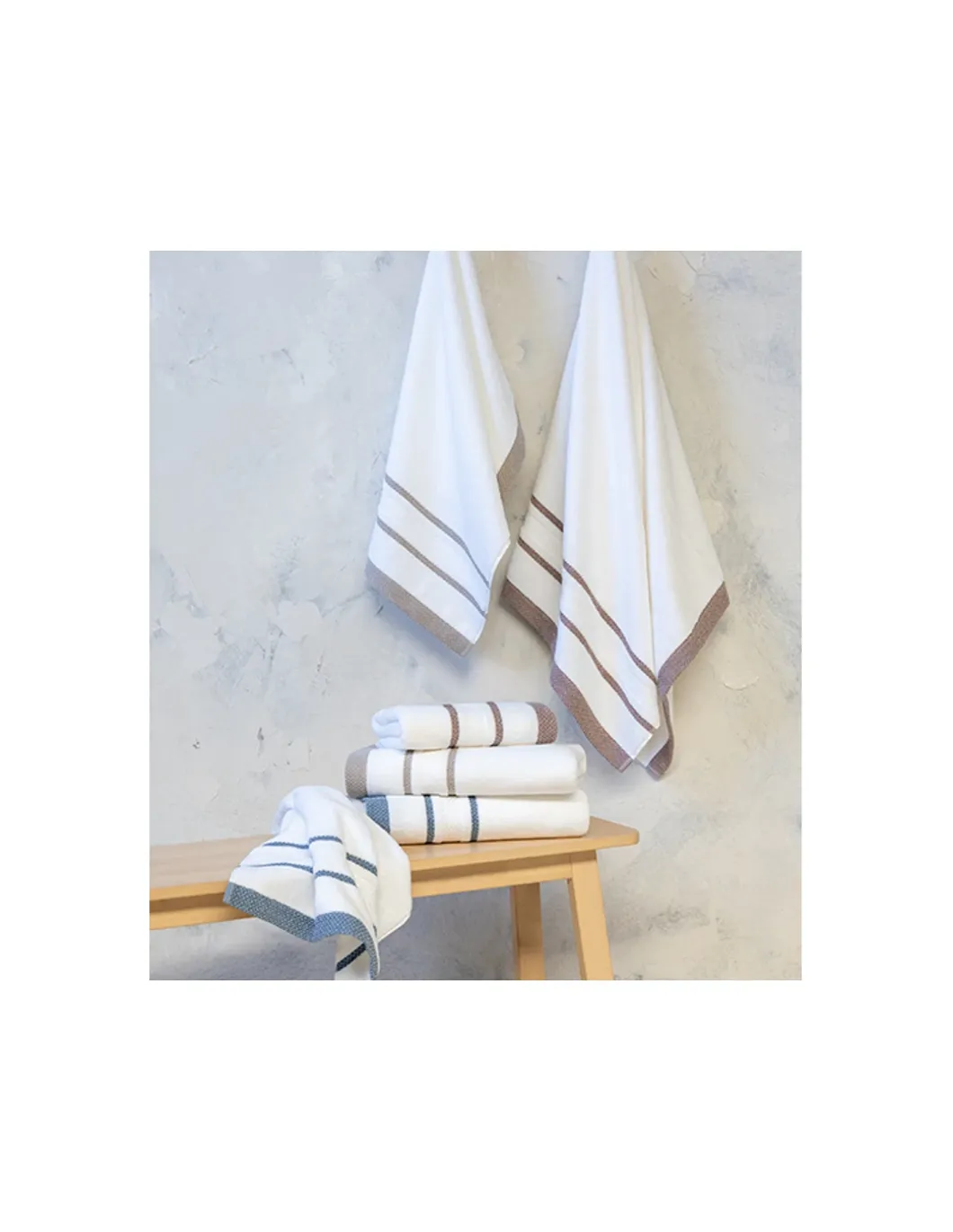 Jogo de toalhas de banho 3 peças 520gr./m2 - Excel Due Lasa Home