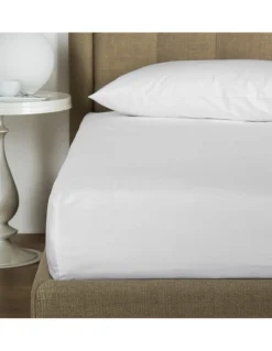 lençol de baixo ajustável 150x200 + 30 cm - Lençol capa cama 150 - Lençol branco algodão percal