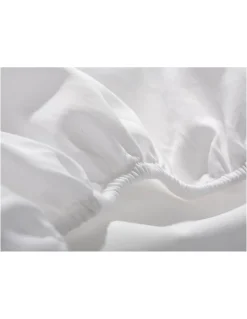 lençol de baixo ajustável 150x200 + 30 cm - Lençol capa cama 150 - Lençol branco algodão percal
