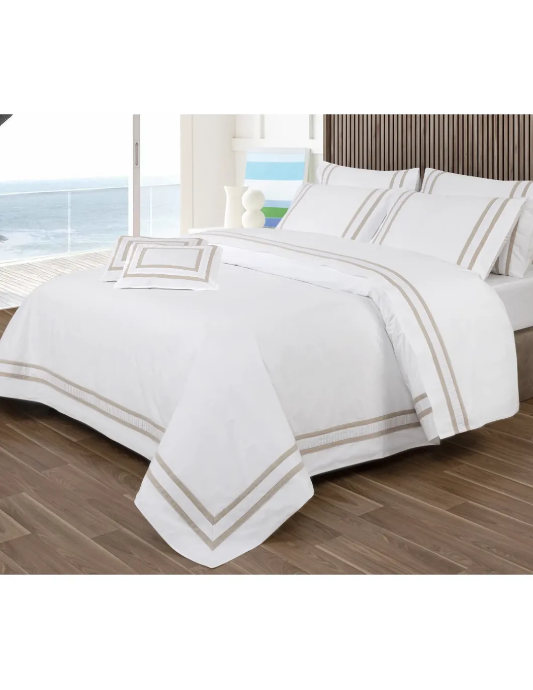 Sacos para edredão - Algodão cetim branco 500 fios - Lira