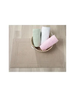Tapetes de banho 100% algodão cor taupe qualidade premium 1.000 gr./m2