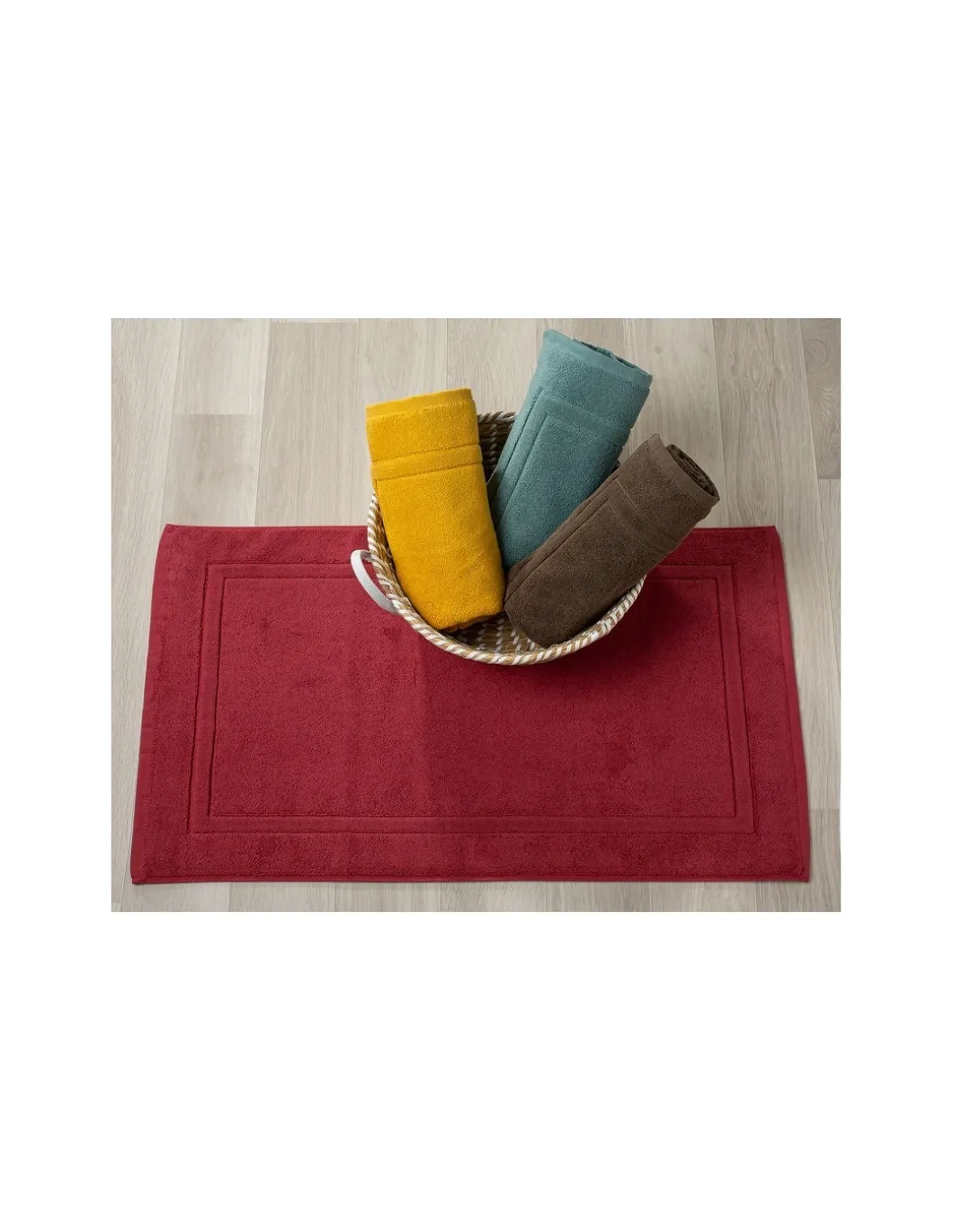 Tapetes de banho 100% algodão mostarda qualidade premium 1.000 gr./m2