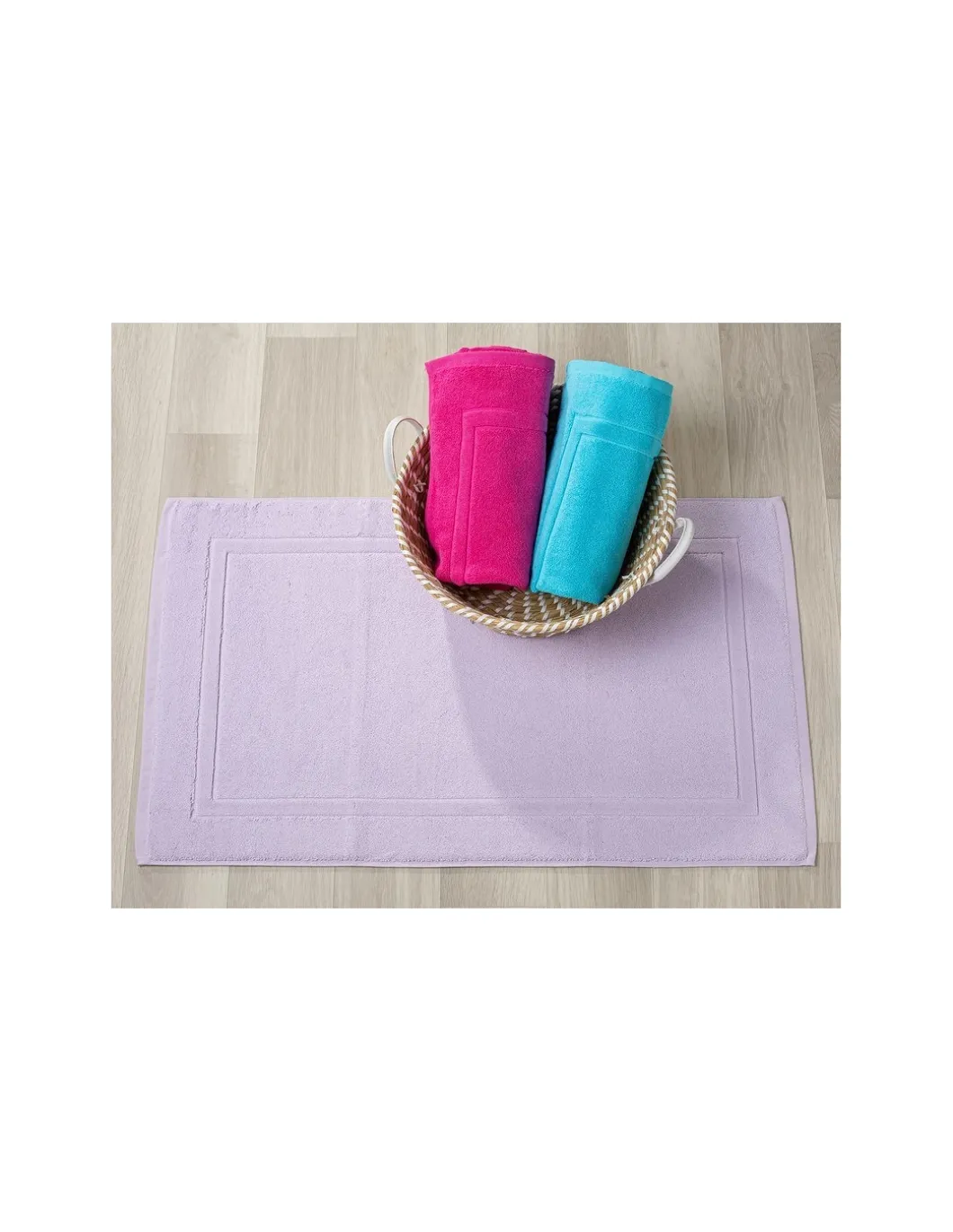 Tapetes de banho 100% algodão em azul turquesa qualidade premium 1.000 gr./m2