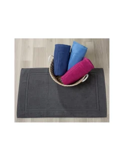 Tapetes de banho 100% cm algodão em anthracite qualidade premium 1.000 gr./m2