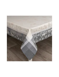 Toalha de Mesa de 1x1 metro 100% algodão jacquard - Toalha para mesa 90x90 cm