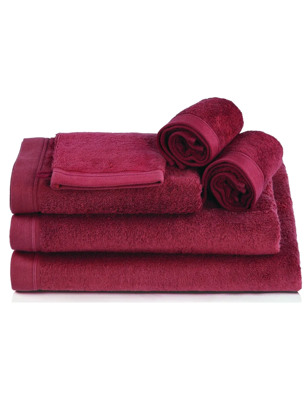 Toalhas banho 100% algodão penteado 580 gr. cor bordeaux