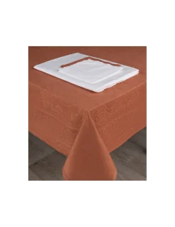 Toalhas de mesa rectangulares em damasco com ajour  100% algodão - Fateba