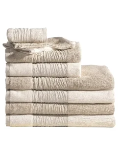 Toalhas nature em algodão natural e linho natural