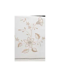 50x180 cm - Caminho de mesa linho - Bordados da Lixa