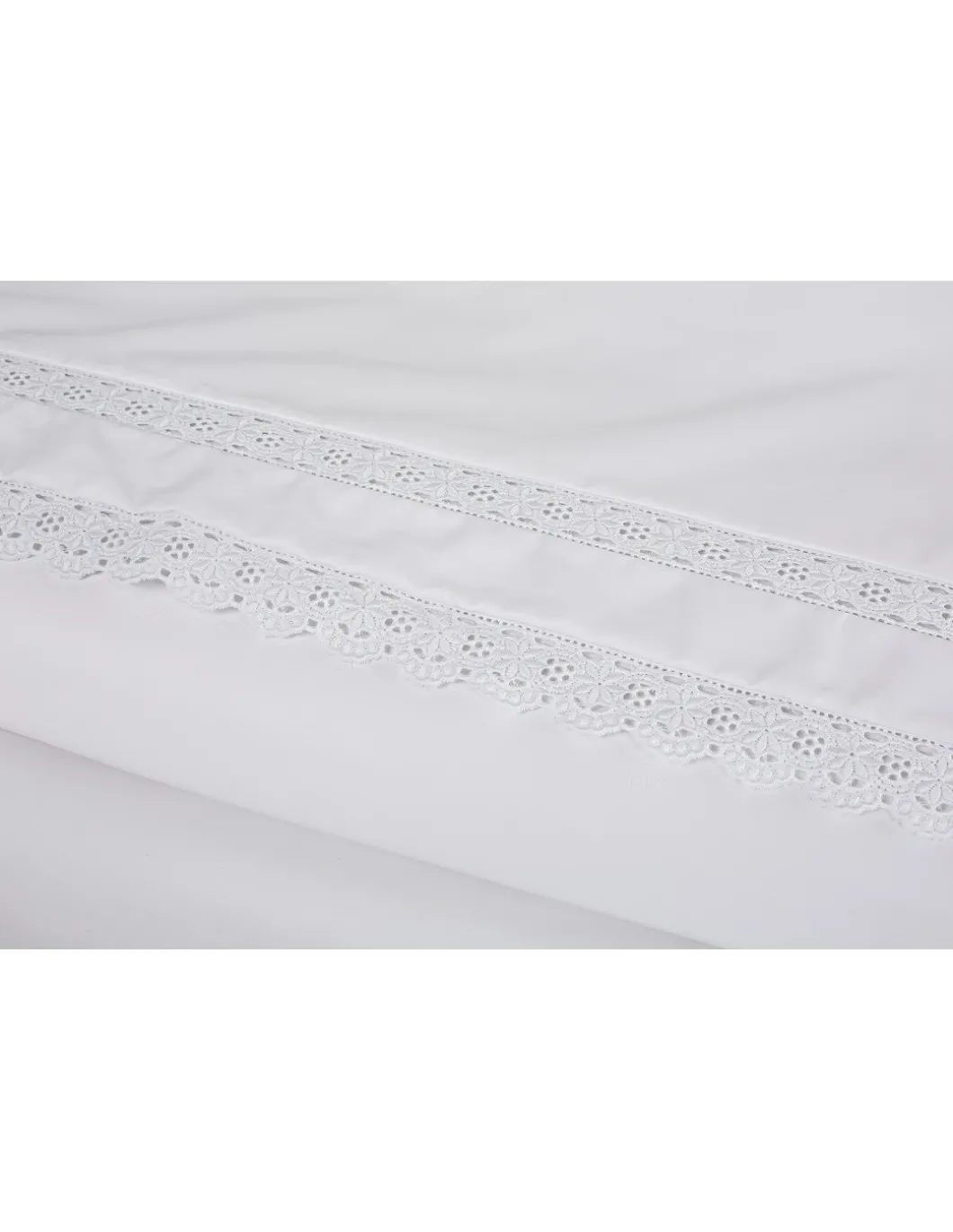 280x290 cm - Percal 400 Fios - Jogos de lençóis cor branco - Premium Sevilla