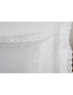 280x290 cm - Percal 400 Fios - Jogos de lençóis cor branco - Premium Sevilla