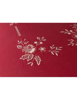 180x295 cm - Toalha de mesa 100% linho bordada a mão - Creative 2024 Cerize