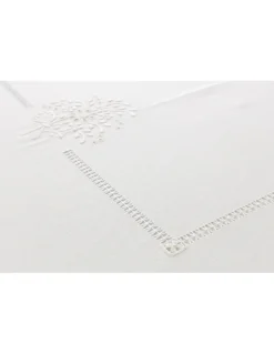 180x350 cm - Toalha de mesa de linho bordada a mão - bordados da lixa Creative Rosemary 2021