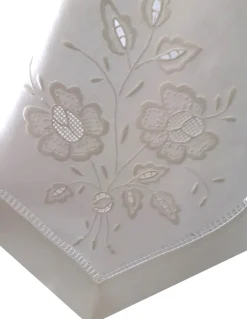 175x275 cm Toalha de mesa de linho bordada a mão - bordados da lixa - Toalha Creative Bouquet