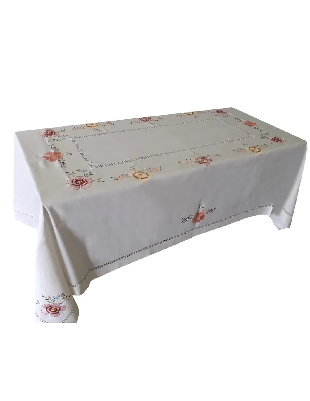175x275 cm Toalha de mesa de linho bordada a mão - bordados da lixa - Toalha Creative Multi Color