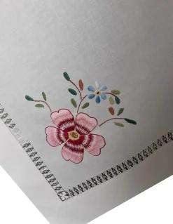 175x275 cm Toalha de mesa de linho bordada a mão - bordados da lixa - Toalha Creative Multi Color