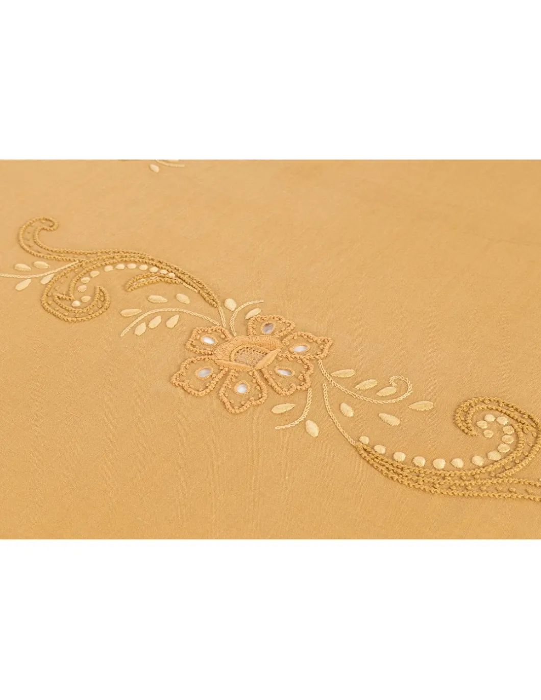 175x350 Toalha de mesa 100% linho bordada a mão + 12 guardanapos 50x50 cm