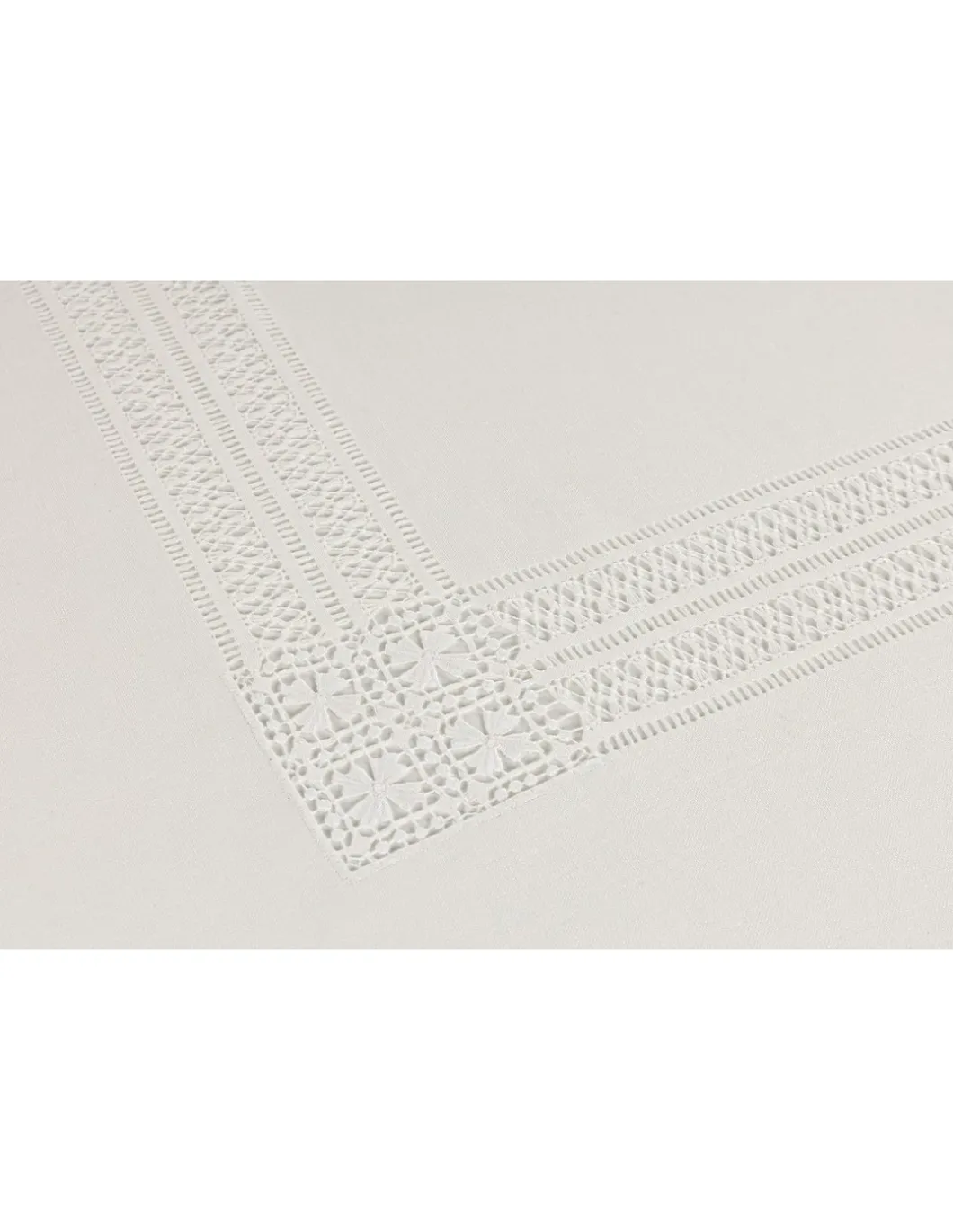 180x280 Toalha de mesa de linho bordada a mão