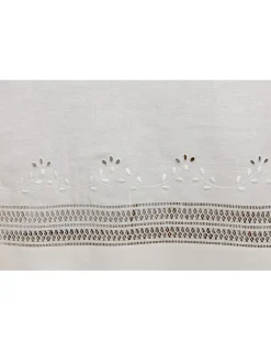 180x280 Toalha de mesa de linho bordada a mão